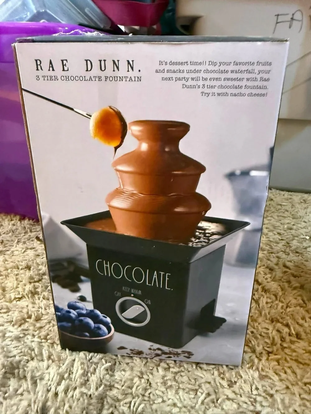 Rae Dunn Black Chocolate Fountain